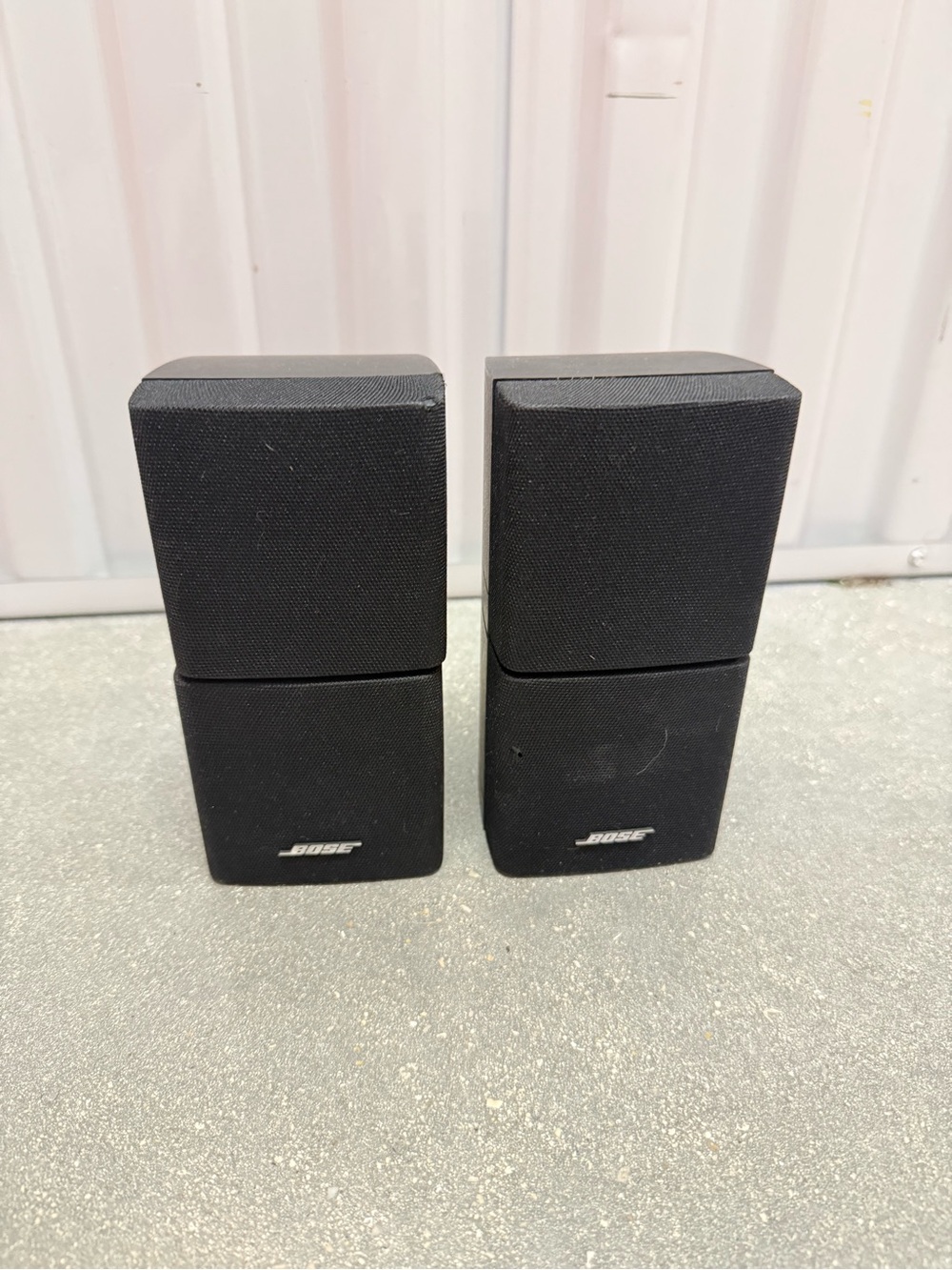 Bose Acoustimass Lifestyle Double Cube Speakers Lot of 2 .Tested.